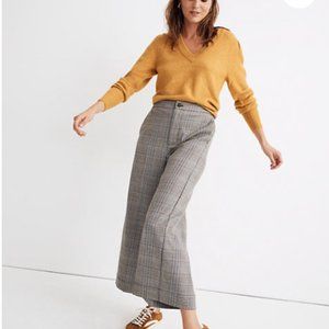 Madewell plaid wide leg pants